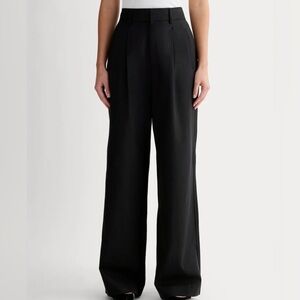 Everlane Black Wide-Leg Trousers
